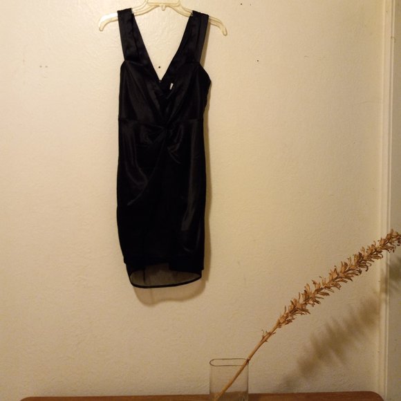 NWT Fleur Du Mal Silk Mesh Draped Dress Size 4 90s Femme Fatale Dark Princess - Picture 3 of 15